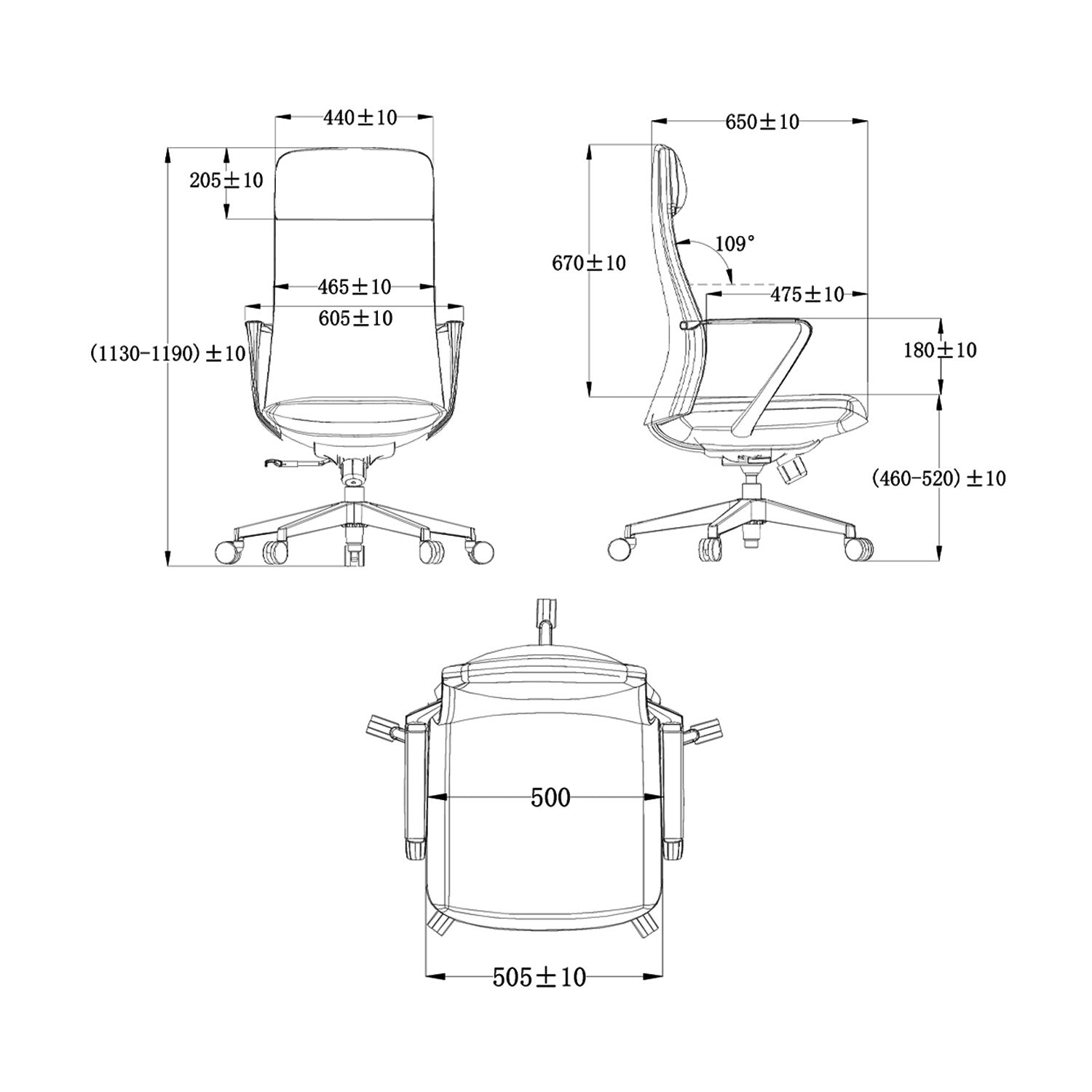 Silla Ejecutiva PU Amsterdam-A