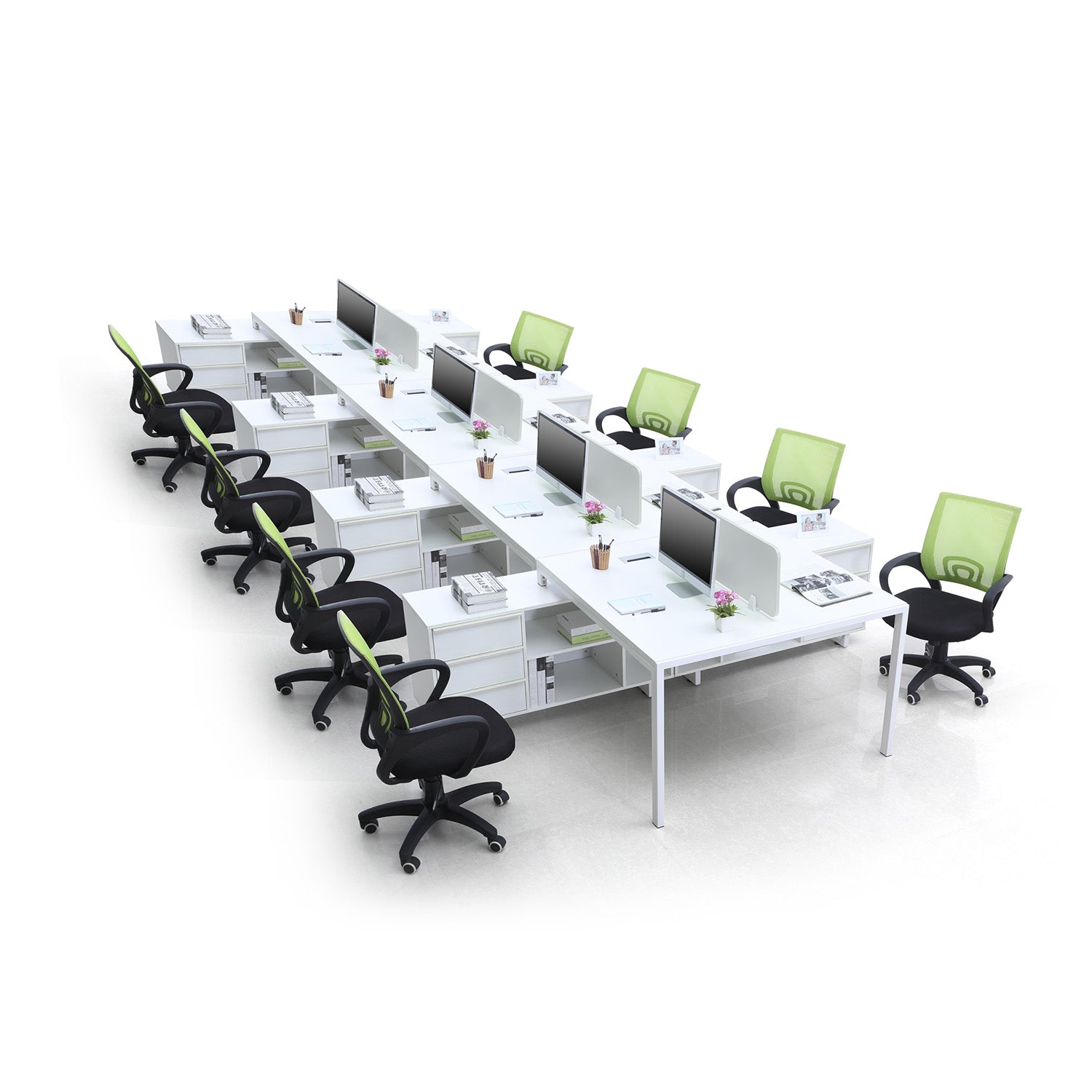 Estación de Trabajo Slim con Credenza 2/P