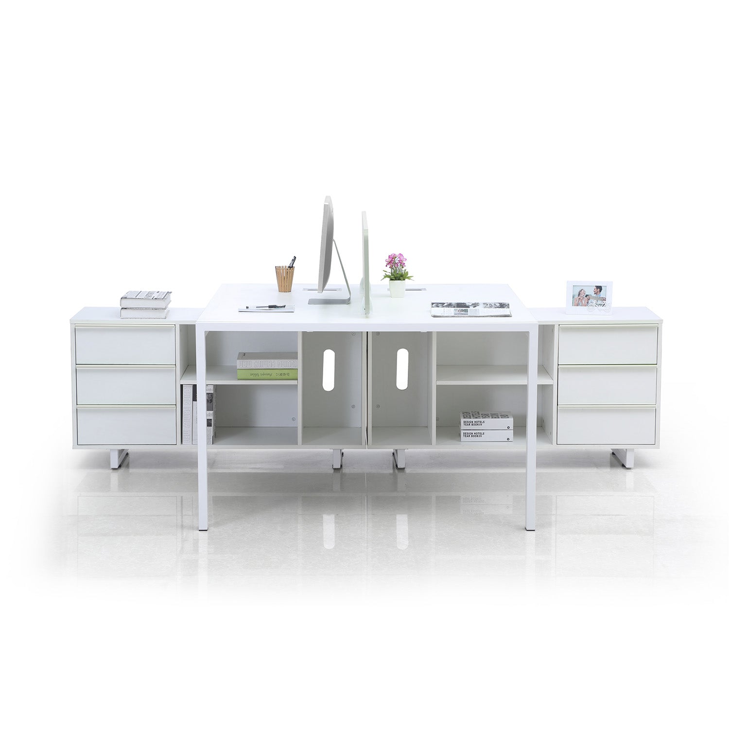 Estación de Trabajo Slim con Credenza 2/P