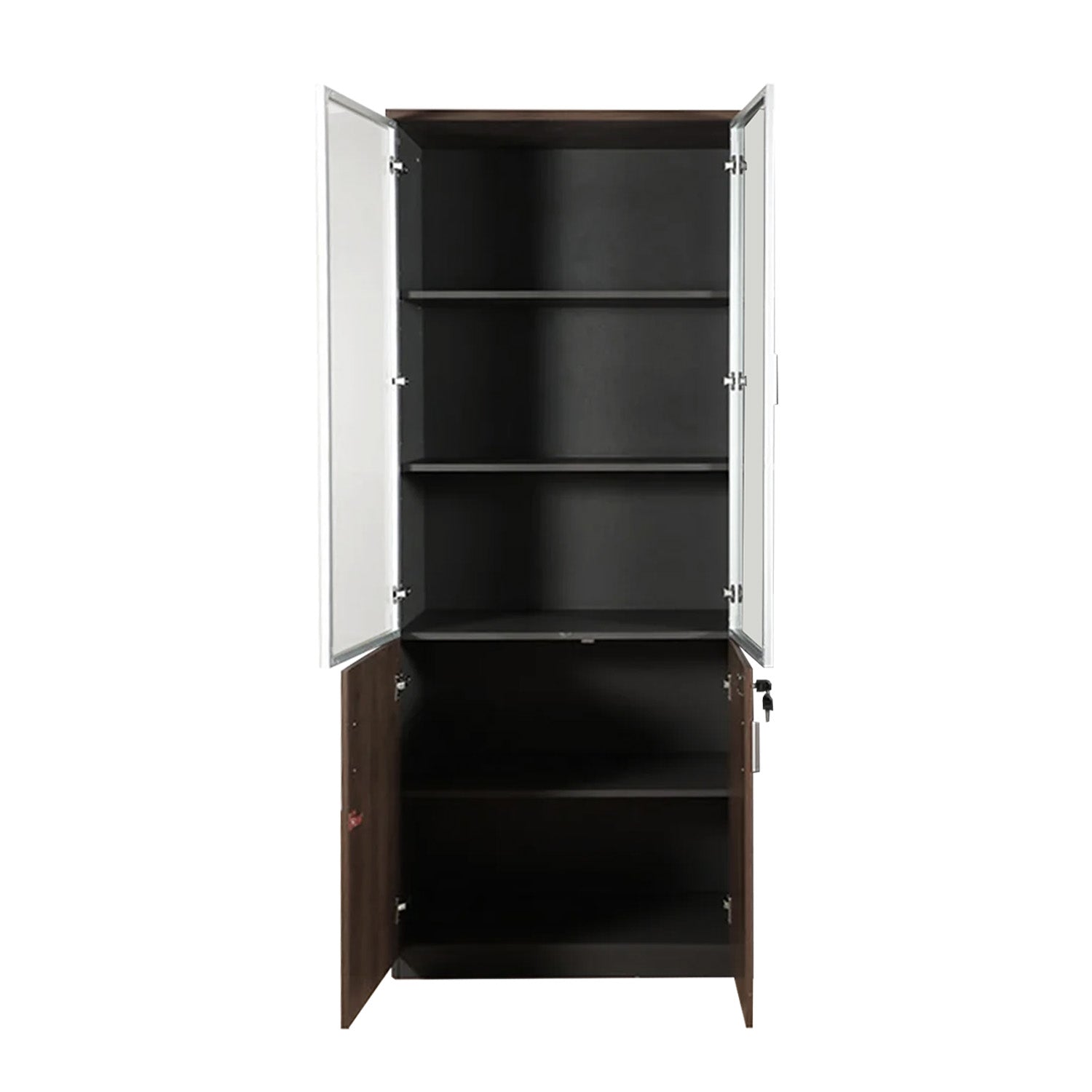 Librero Waterfall con Puertas de Vidrio